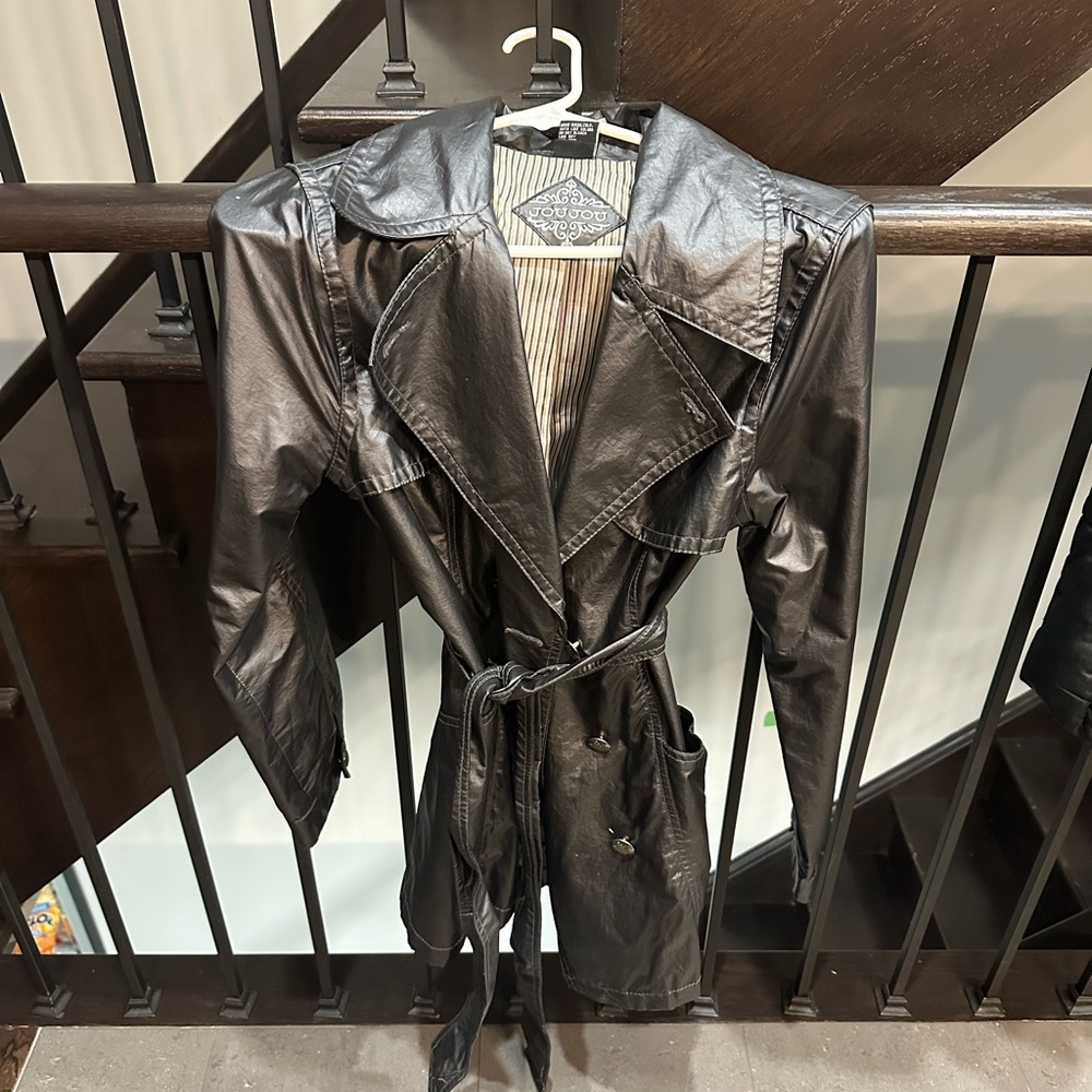 Rain/Trench coat style …with a bit of a denim style look to it